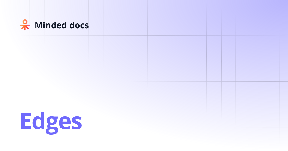 Edges | Minded docs